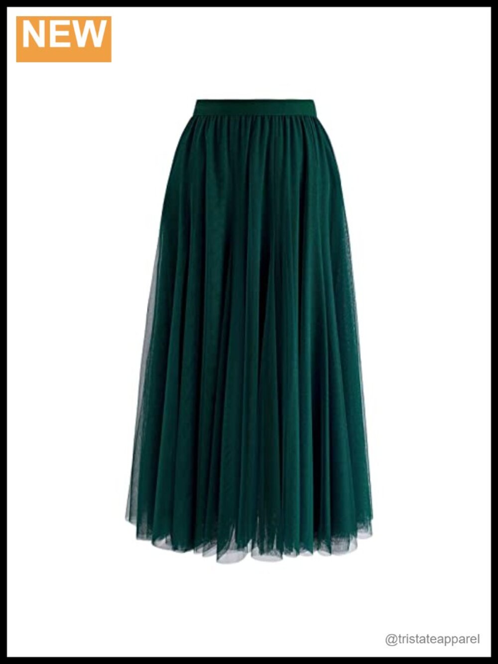 Layered Mesh Tulle A-Line Maxi Skirt Ballet Prom Party